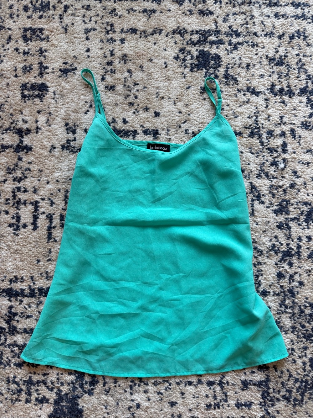 Le Chateau teal Spaghetti Strap Camisole Top